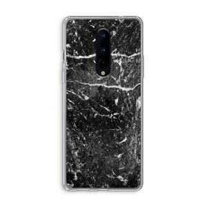 Zwart marmer: OnePlus 8 Transparant Hoesje