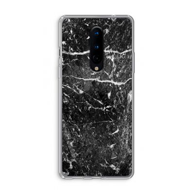 Zwart marmer: OnePlus 8 Transparant Hoesje