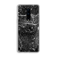 Zwart marmer: OnePlus 8 Transparant Hoesje Zwart marmer: OnePlus 8 Transparant Hoesje