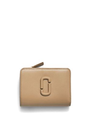 Marc Jacobs portefeuille The Covered J Marc Mini - Tons neutres