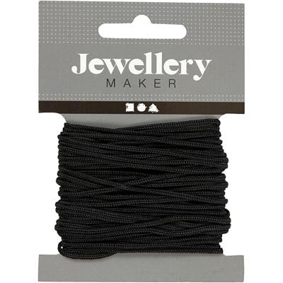 Creativ Company Macramé koord, dikte 2 mm, zwart, 8 m/ 1 rol