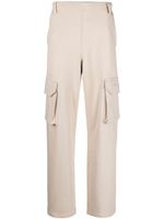 SANDRO logo-patch cotton cargo trousers - Tons neutres - thumbnail