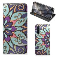 OnePlus Nord Smart Cover Purple Flower OnePlus Nord Smart Cover Purple Flower