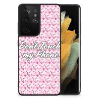 Samsung Galaxy S21 Ultra | Telefoon Hoesje | Flowers Pink DTMP