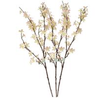 Bellatio flowers & plants Appelbloesem - 3x - 57 st - roze - 84 cm