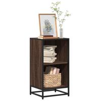 Boekenkast 40x35x76 cm bewerkt hout bruin eikenkleur