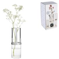 Sagaform vaas hold zilverkleurig 15 cm | 6 stuks