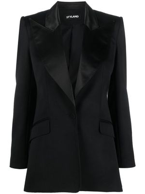 STYLAND blazer à simple boutonnage - Noir