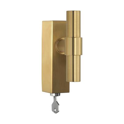 Formani PBT20-DKLOCK draaikiepgarnituur afsluitbaar PVD mat goud rechts/ linksdraaiend