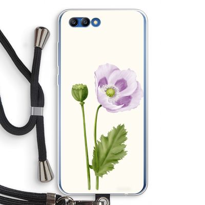Purple poppy: Honor 10 Transparant Hoesje met koord