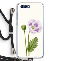Purple poppy: Honor 10 Transparant Hoesje met koord