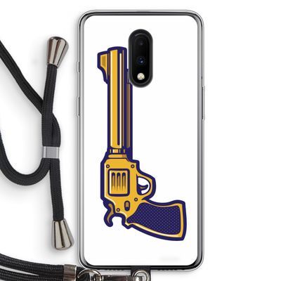 Pew Pew Pew: OnePlus 7 Transparant Hoesje met koord