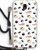 Sushi time: Samsung Galaxy J7 (2017) Transparant Hoesje met koord