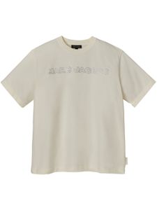 Marc Jacobs t-shirt en coton à ornements en cristal - Tons neutres