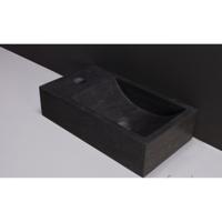 Fontein Forzalaqua Kalmar Hardsteen Gezoet Zonder Kraangat Links 40x22x10 cm Forzalaqua