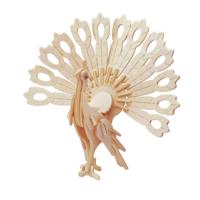 Houten dieren 3D puzzel Pauw - 23 cm - Speelgoed bouwpakket Houten dieren 3D puzzel Pauw - 23 cm - Speelgoed bouwpakket