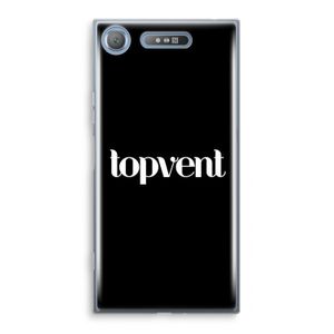 Topvent Zwart: Sony Xperia XZ1 Transparant Hoesje