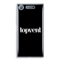 Topvent Zwart: Sony Xperia XZ1 Transparant Hoesje