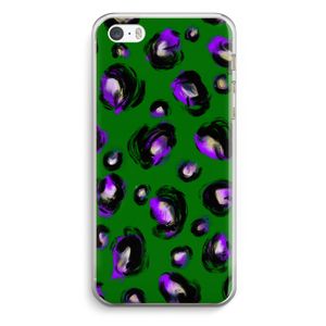 Green Cheetah: iPhone 5 / 5S / SE Transparant Hoesje