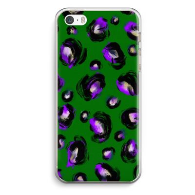 Green Cheetah: iPhone 5 / 5S / SE Transparant Hoesje