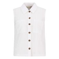 Dames Blouse Sleeveless Melody White