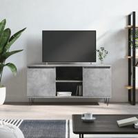 Tv-meubel 104x35x50 cm bewerkt hout betongrijs - thumbnail