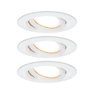 Paulmann Inbouwlamp voor badkamer Set van 3 stuks 18 W Wit (mat)