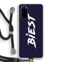 Biest: Samsung Galaxy S20 Transparant Hoesje met koord