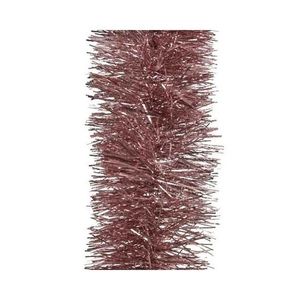 Oud roze kerstslingers kerstboom 10 cm breed x 270 cm versiering