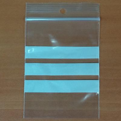 100 Gripzakjes 60 x 80 mm met schrijfvlak 90 micron