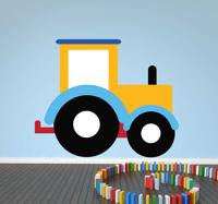Speelvol tractor kleuren sticker
