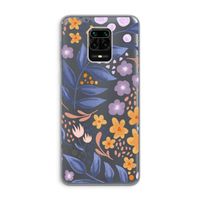Flowers with blue leaves: Xiaomi Redmi Note 9 Pro Transparant Hoesje Flowers with blue leaves: Xiaomi Redmi Note 9 Pro Transparant Hoesje