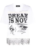 DSQUARED2 t-shirt à slogan imprimé - Blanc - thumbnail