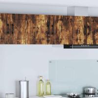 Keukenkast 2 pcs Gerookt eiken 30 x 31 x 40 cm Bewerkt hout
