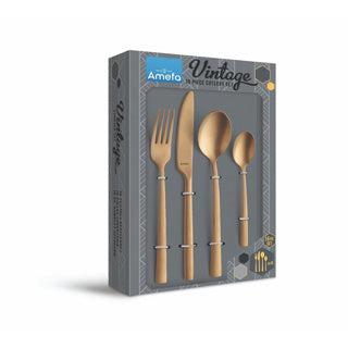 Amefa manille vintage bestekset 16-delig goud