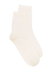 Gucci Kids chaussettes à logo imprimé - Blanc