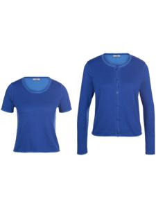 Twinset 100% katoen Van Peter Hahn blauw