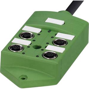 Phoenix Contact SACB-4/ 8-L- 5,0PUR SCO 1517107 Passieve sensor/actorbox M12-verdeler met metalen schroefdraad 1 stuk(s)