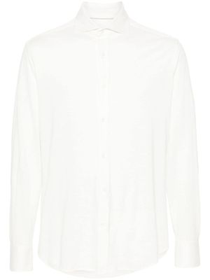 Brunello Cucinelli chemise à col italien - Blanc