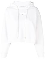 Stella McCartney sweat à capuche à logo imprimé - Blanc