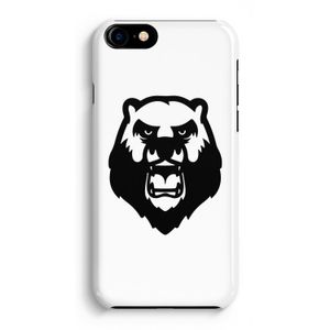 Angry Bear (white): Volledig Geprint iPhone 7 Hoesje