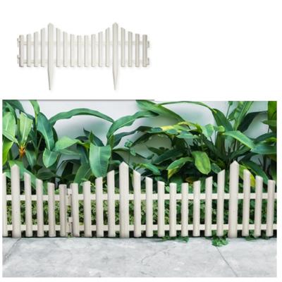 PlasticForte Flexibele borderrand/hekje - 4x stuks - 60 cm - wit - kunststof