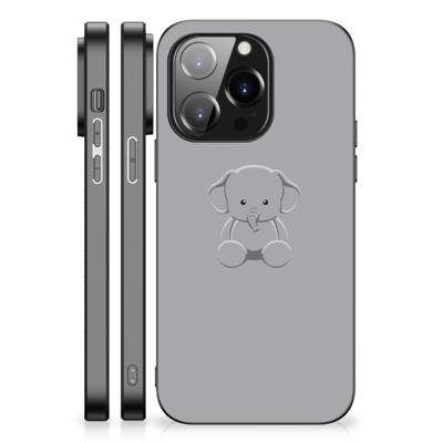 iPhone 14 Pro Hoesje Grijs Baby Olifant