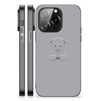 iPhone 14 Pro Hoesje Grijs Baby Olifant