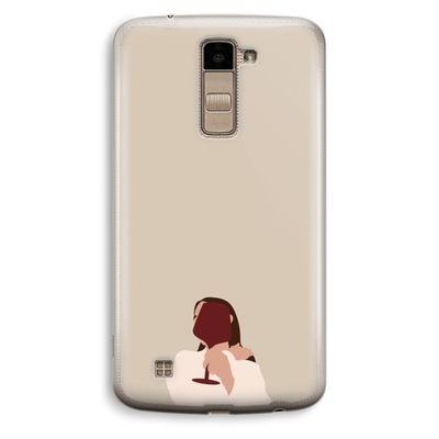 I drink wine: LG K10 (2016) Transparant Hoesje
