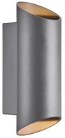 Nordlux Wandlamp Nico rond 2x GU10 antraciet IP54 - 4800918