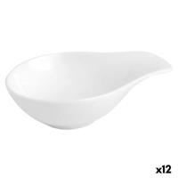 Degustatieset Quid Chef Wit Keramisch 11 x 8 cm (12 Stuks)