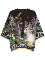 Dolce & Gabbana veste imprimée à col rond - Noir