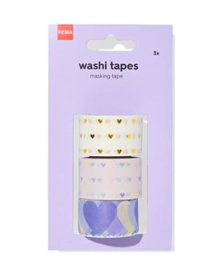 HEMA Washi Tape Hartjes 2.5cm - 4 Stuks