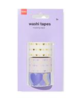 HEMA Washi Tape Hartjes 2.5cm - 4 Stuks